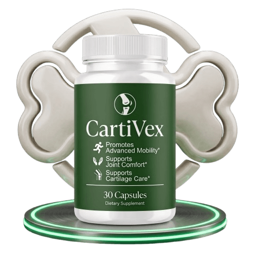 Front-facing studio product photograph of a white supplement bottle with a deep forest green label r