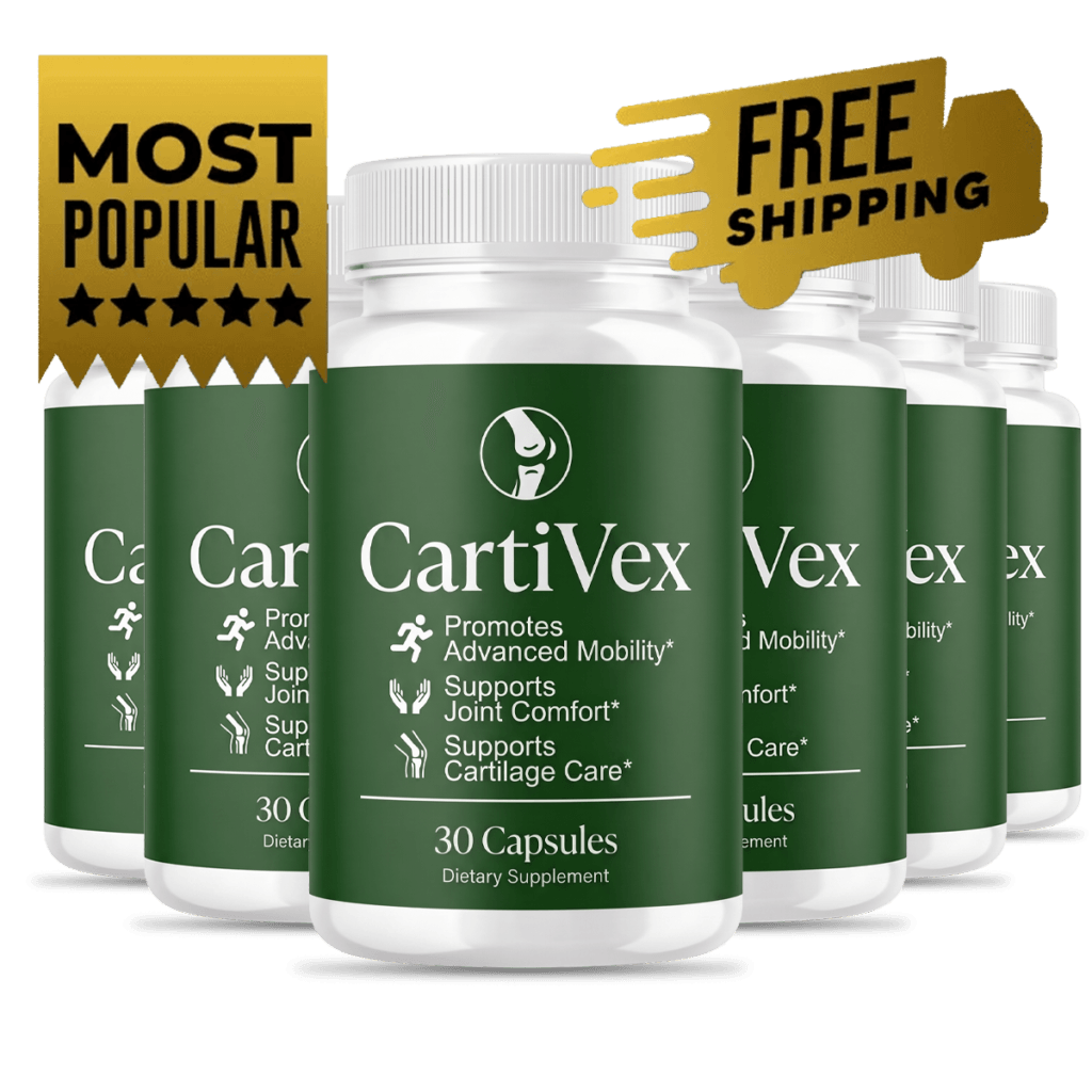 Six bottles of CartiVex, a 180-day supply, best value bundle